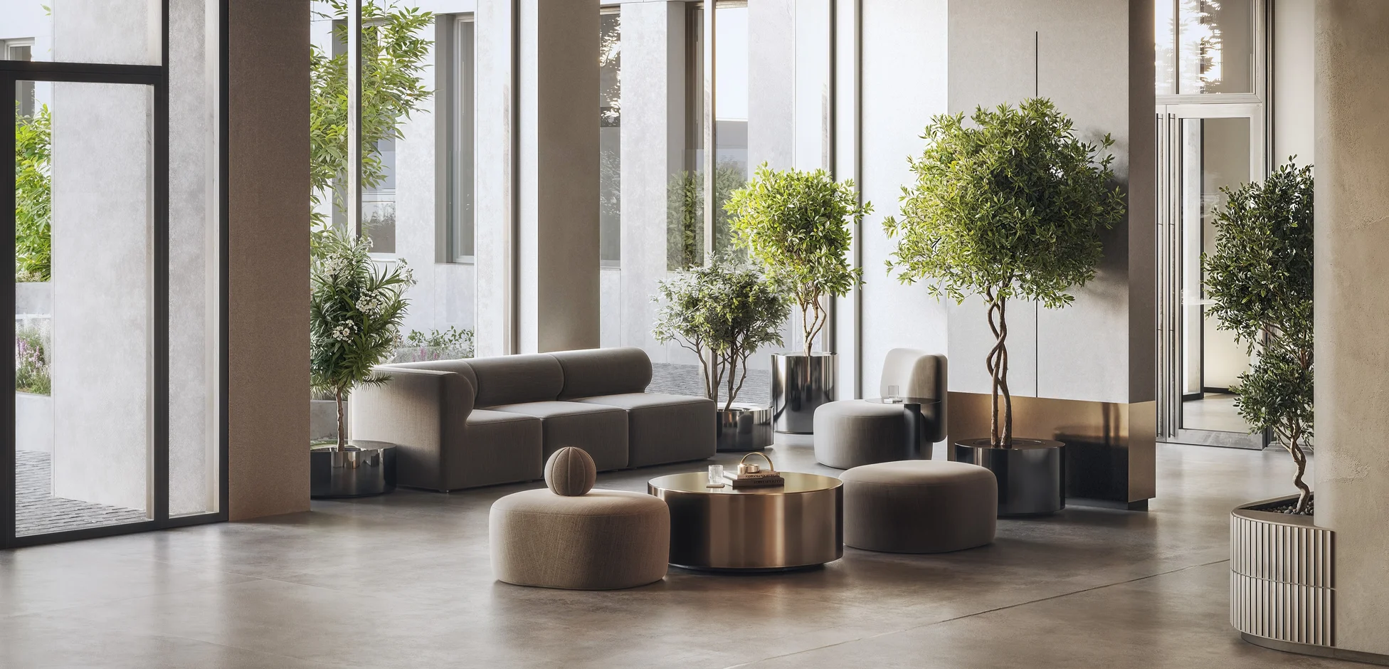 Лобби и апартаменты